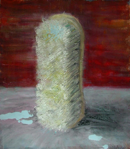 Brosse, 2004, huile sur toile, 50x40 cm