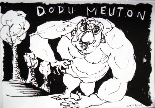 Dodu Meuton, 2009, encre sur papier, 20x25 cm
