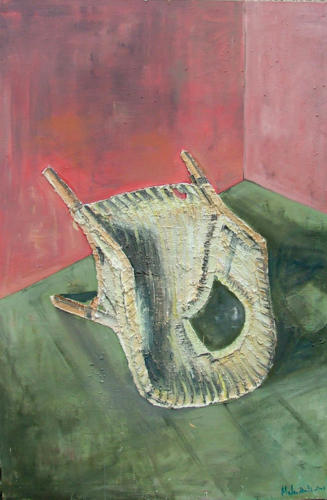 Fauteuil n°2, 2003, mixte sur toile, 150x100 cm