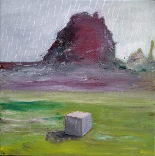 La boîte - 2026 - huile sur toile - 30 x 30 cm
