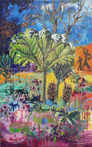 Le gunnera  aperçu - 2026 - mixte sur toile -158 x 100 cm 