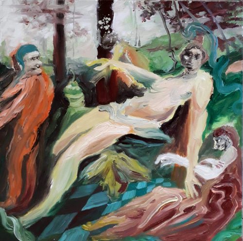 D'après Tintoret - 2026 - huile sur toile - 50 x 50 cm